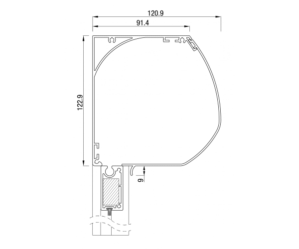 ZB TOP+ ZIP 125 Super Windvast Schuin SOLAR - Afbeelding 5